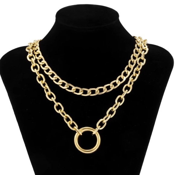 Miami Cuban Chunky Chain Necklace Set - Picture 5 of 6